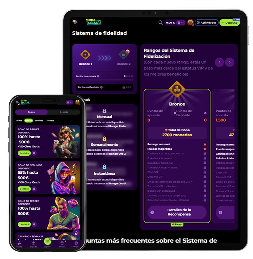 Spinmama app móvil para jugar y apostar