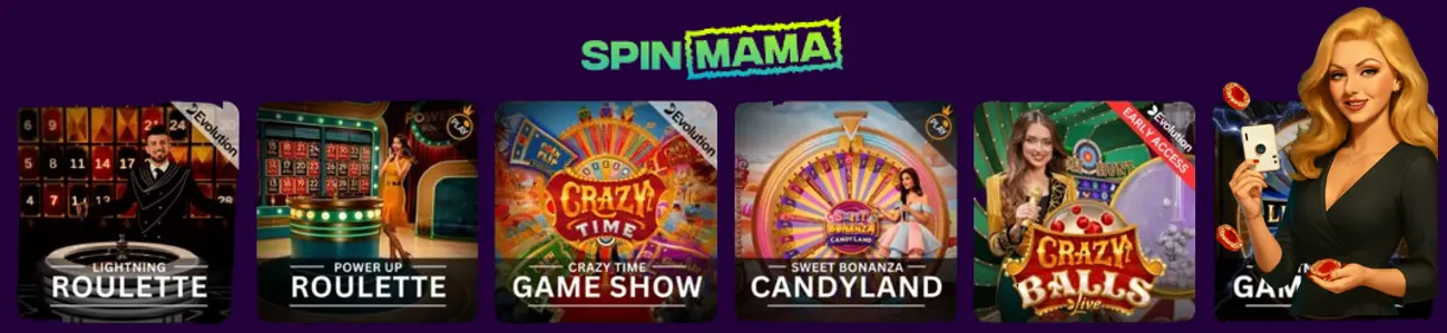 Spinmama Live Casino